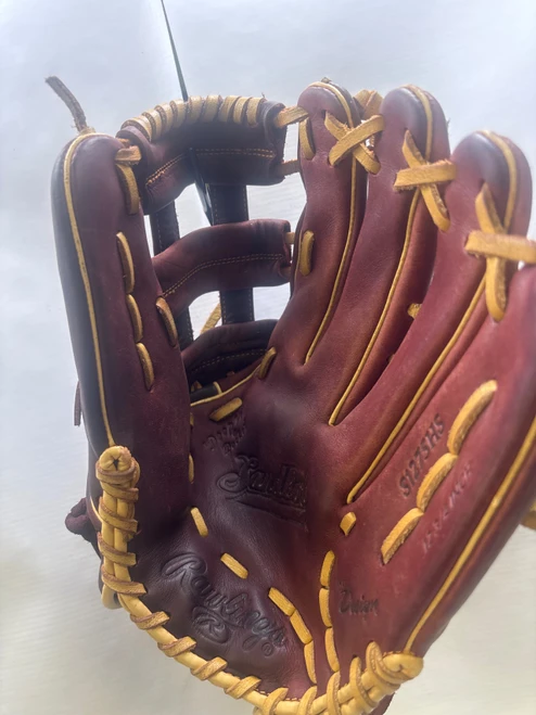 Vist Large View of Product Image Which is Used Rawlings SANDLOT BB/SB Glove RH Throw Brown 12 3/4"
