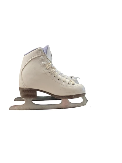 Vist Large View of Product Image Which is Used Riedell 13 SZ 1 Girls Figure Skate White Junior 01