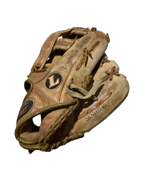 Vist Large View of Product Image Which is Used Louisville Slugger GREG NETTLES BB/SB Glove RH Throw Brown 11 3/4"