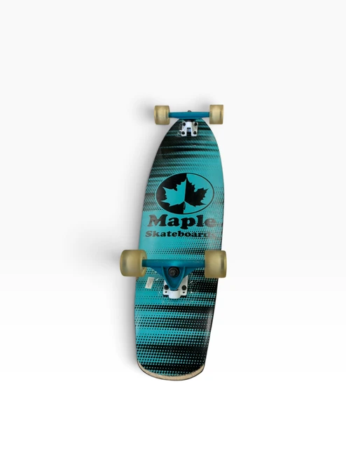Vist Large View of Product Image Which is Used MAPLE SKATEBOARDS Longboard Black Long