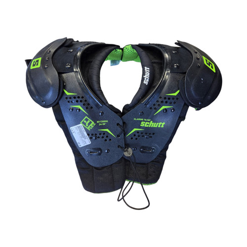 Vist Large View of Product Image Which is Used Schutt YFLEX PADS YOUTH XL FB Shoulder Pads Black XL