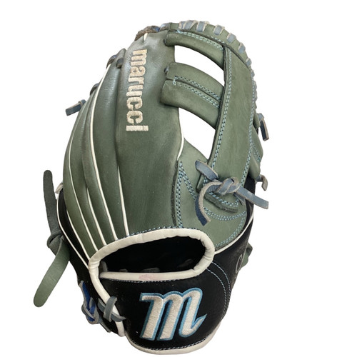 Vist Large View of Product Image Which is Used Marucci CADDO BB/SB Glove RH Throw Grey 11"