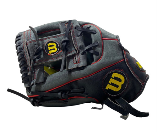 Vist Large View of Product Image Which is Used Wilson A450 BB/SB Glove LH Throw Grey 11 1/2"