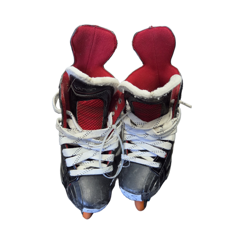 Vist Large View of Product Image Which is Used Bauer VAPOR XR600 SKATES SZ5.5R Roller Hockey Skates Black Junior 05.5