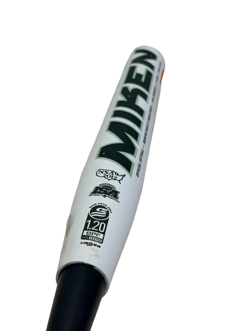 Vist Large View of Product Image Which is Used Miken SUPERMAX DC 41 Dual Composite MAZDC 26oz USSSA Slowpitch Softball Bat 34" 34/26
