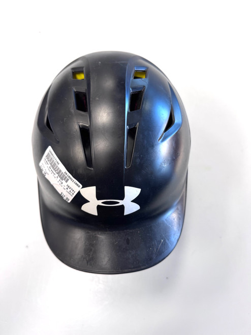 Vist Large View of Product Image Which is Used Under Armour 5 7/8 - 6 3/4 UA CHARGE Batting Helmet No Mask Black One Size