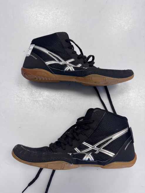 Vist Large View of Product Image Which is Used Asics Wrestling Shoes Black Senior 6