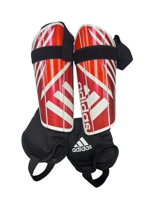 Vist Large View of Product Image Which is Used Adidas Soccer Shin Guards Junior Red Junior