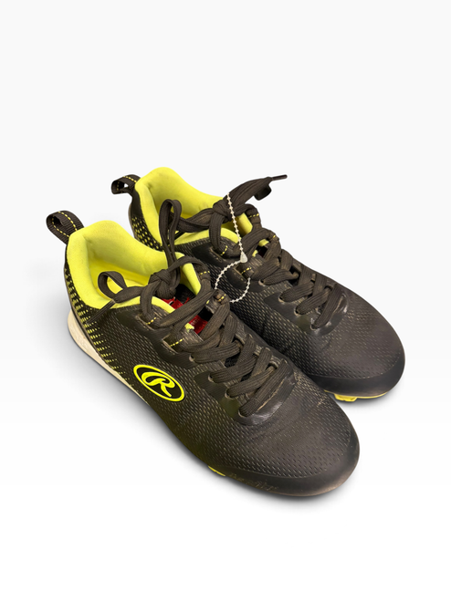 Vist Large View of Product Image Which is Used Rawlings BB/SB Cleats Black Junior 01
