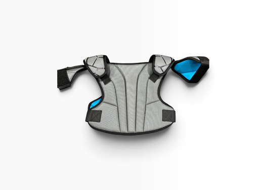 Vist Large View of Product Image Which is Used Nike VAPOR LT Lacrosse Shoulder Pads Grey MD