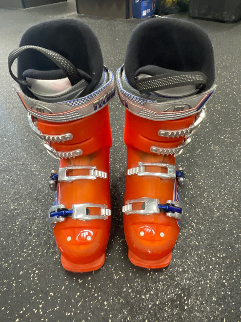 Vist Large View of Product Image Which is Used Tecnica RACE PRO 70 Boys DH Ski Boot Orange 235 MP - J05.5 - W06.5