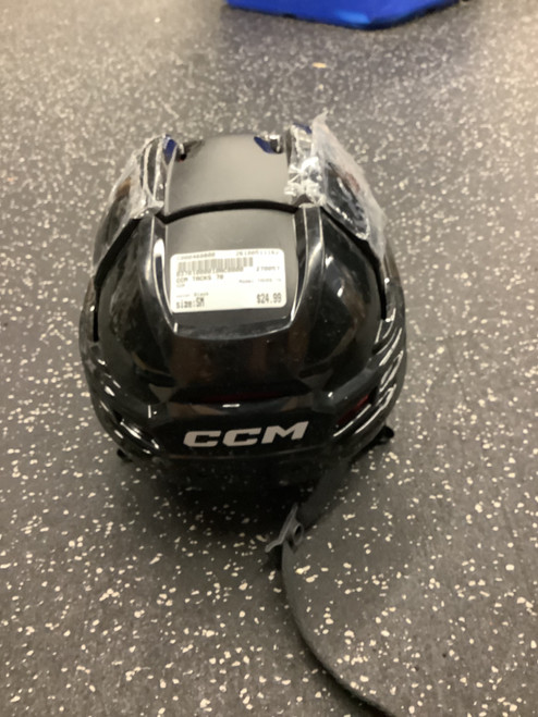 Vist Large View of Product Image Which is Used CCM TACKS 70 Hockey Helmet Only Black SM