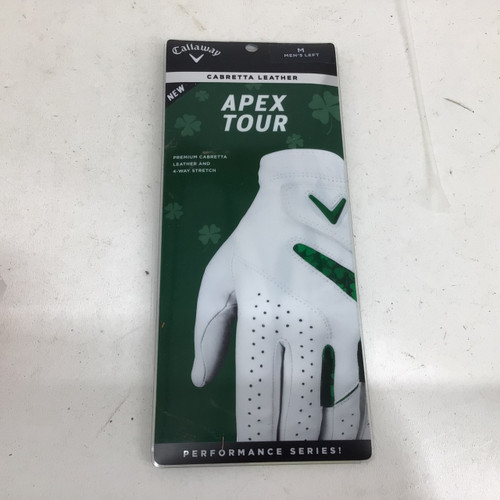 Vist Large View of Product Image Which is Used Callaway APEX TOUR MENS LH MD GOLF GLOVE Field Equipment