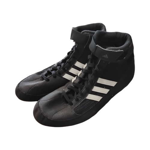 Vist Large View of Product Image Which is Used Adidas Wrestling Shoes Black Youth 06.0