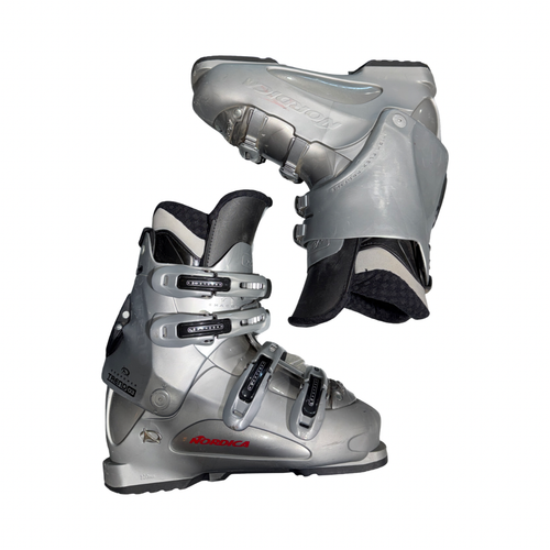 Vist Large View of Product Image Which is Used Nordica EXOPOWER TREND 03 Womens DH Ski Boot Grey 260 MP - M08 - W09