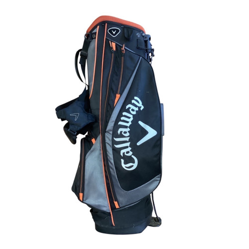 Vist Large View of Product Image Which is Used Callaway BAG STAND CALLAWAY BLACK/ORANGE Mens Stand Bag Black/Orange/Grey