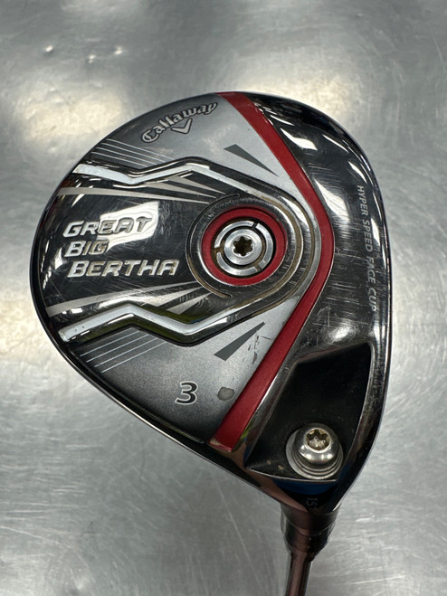 Vist Large View of Product Image Which is Used Callaway GREAT BIG BERTHA 2015 Mens Fairway Wood RH 3 Wood