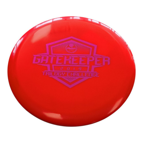 Vist Large View of Product Image Which is Used Westside GATEKEEPER Disc Golf Mid Range Red 179g