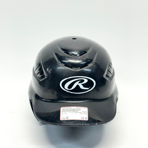 Vist Large View of Product Image Which is Used Rawlings RCFH Batting Helmet No Mask Black MD