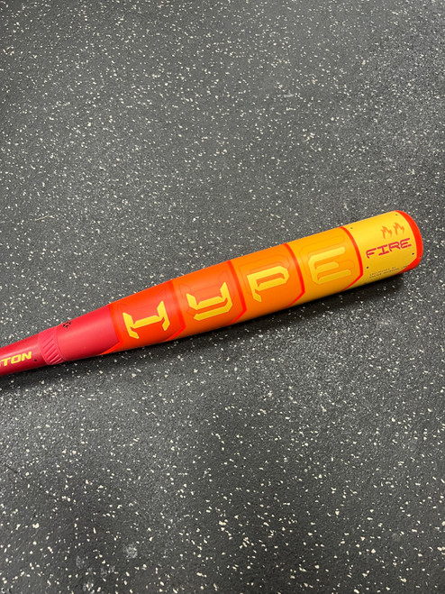Vist Large View of Product Image Which is Used Easton HYPE FIRE 2025 32/27 -5 USSSA 2 3/4 Bat