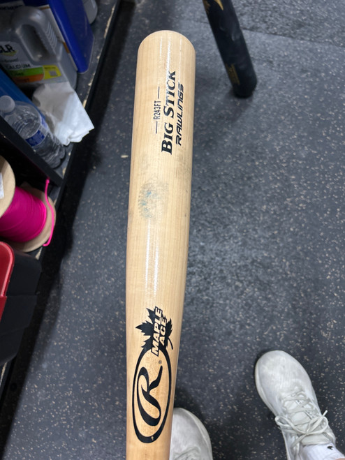 Vist Large View of Product Image Which is Used Rawlings MAPLE ACE BIG STICK R243FT BB/SB Wood Bat 33"