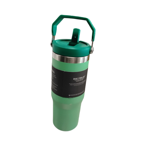 Vist Large View of Product Image Which is NEW Stanley Flip Straw 30 oz Tumbler Green