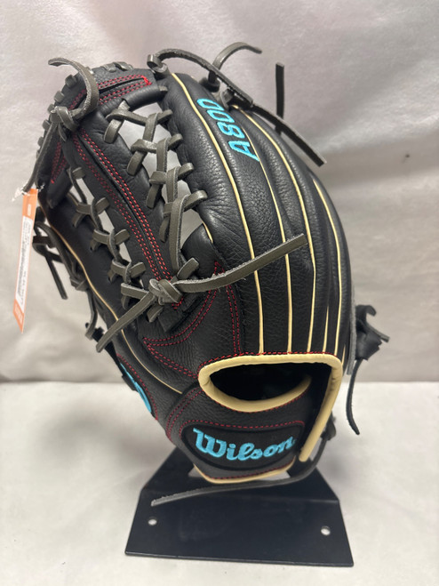 Vist Large View of Product Image Which is Used Wilson A800 A08LB2212 BB/SB Glove LH Throw Black 12"