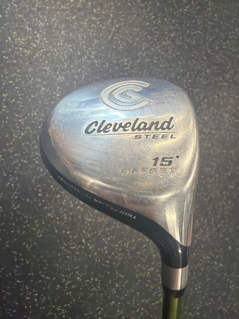 Vist Large View of Product Image Which is Used Cleveland STEEL OFFSET Mens Fairway Wood RH 3 Wood