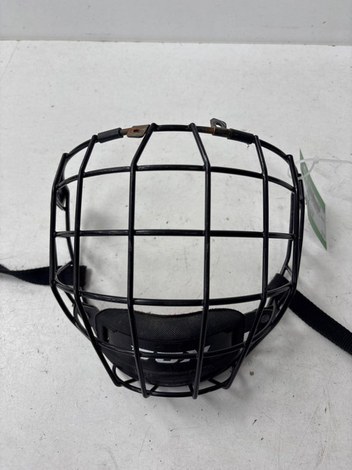 Vist Large View of Product Image Which is Used CCM Hockey Wire Mask Black SM