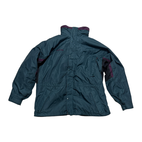 Vist Large View of Product Image Which is Used Columbia Outerwear Heavy Jacket Mens Teal XL
