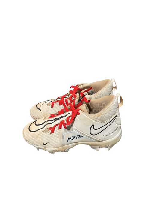 Vist Large View of Product Image Which is Used Nike ALPHA BB/SB Cleats White Junior 02
