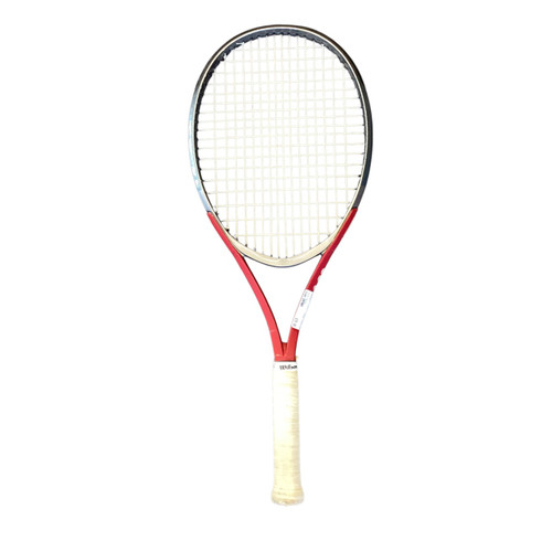 Vist Large View of Product Image Which is Used Wilson TRIAD XP5 Adult Tennis Racquet White Unknown