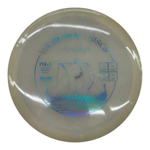Vist Large View of Product Image Which is Used Westside ELASTO WARSHIP Disc Golf Mid Range None 179g