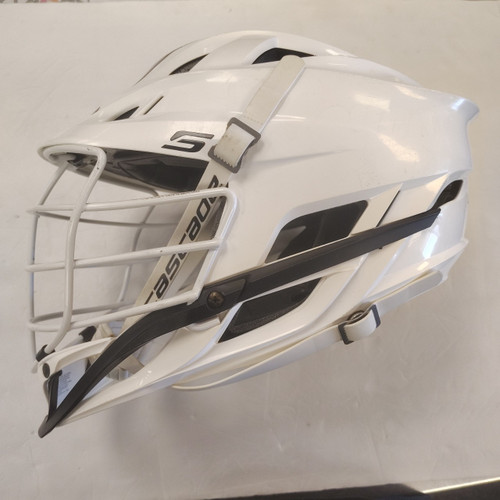 Vist Large View of Product Image Which is Used Cascade S Lacrosse Helmet White OSFM