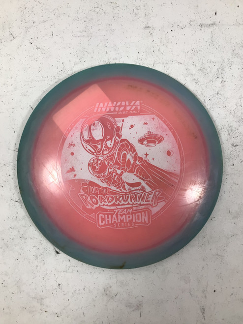 Vist Large View of Product Image Which is Used Innova CHAMPION ROADRUNNER Disc Golf Driver Pink 174g