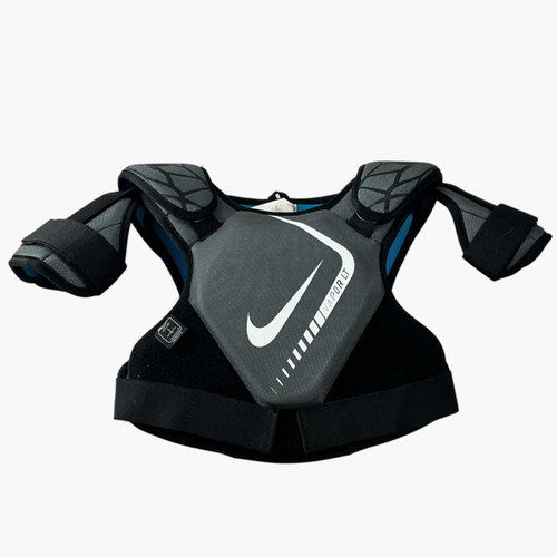 Vist Large View of Product Image Which is Used Nike VAPOR LT Lacrosse Shoulder Pads Grey MD