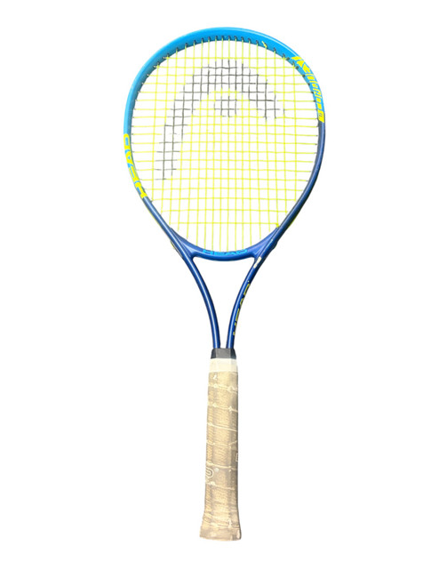 Vist Large View of Product Image Which is Used Head TI CONQUEST Adult Tennis Racquet Navy Blue 4 3/8"