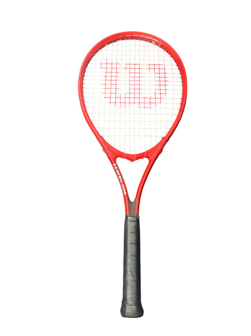Vist Large View of Product Image Which is Used Wilson PROSTAFF 110 Adult Tennis Racquet Red 4 3/8"