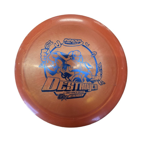 Vist Large View of Product Image Which is Used Innova G STAR DESTROYER Disc Golf Driver Orange
