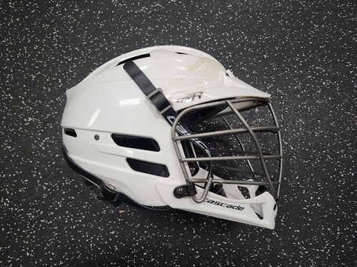Vist Large View of Product Image Which is Used Cascade CPVR Lacrosse Helmet White XXS