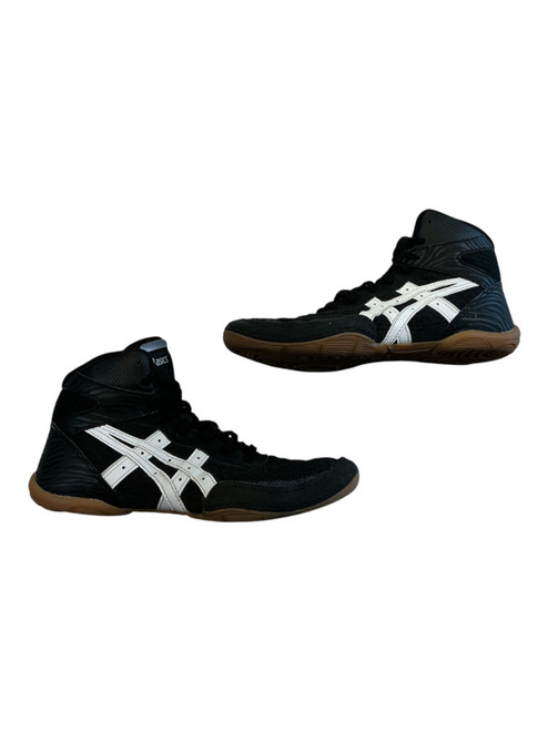 Vist Large View of Product Image Which is Used Asics Wrestling Shoes Black Junior 03.5