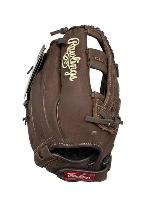 Vist Large View of Product Image Which is Used Rawlings PLAYER SERIES BB/SB Glove RH Throw Brown 13"
