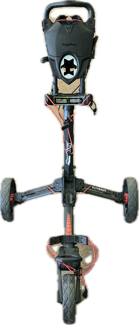 Vist Large View of Product Image Which is Used Bag Boy NITRON Golf Cart 3 Wheel