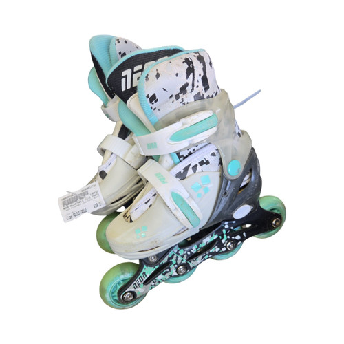Vist Large View of Product Image Which is Used NEON ADJUSTABLE 12-2 YOUTH SKATES Child Rec Fitness Skates White Adjustable