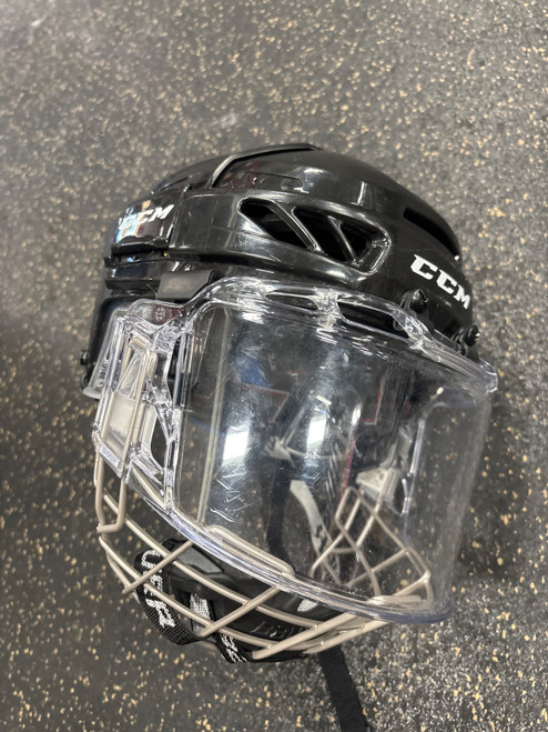Vist Large View of Product Image Which is Used CCM FL3DS Helmet Cage Combo Black MD