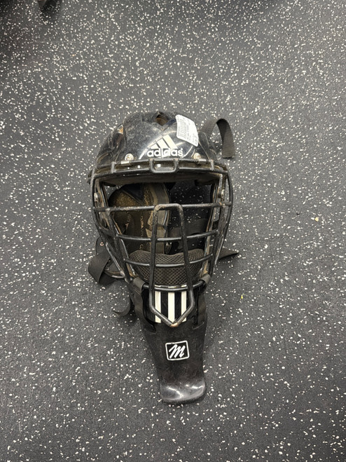 Vist Large View of Product Image Which is Used Adidas BTE00503 Catchers Helmet w/Mask Black One Size