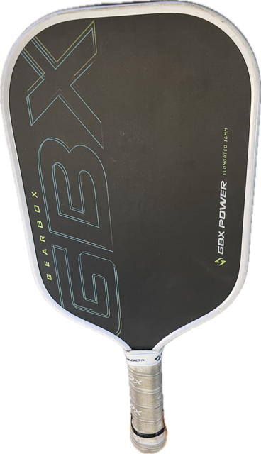 Vist Large View of Product Image Which is Used Gearbox GBX POWER ELONGATED Pickleball Racquet White