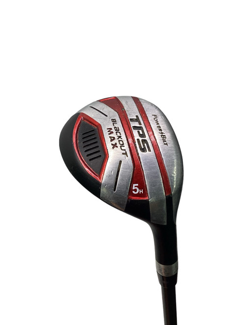 Vist Large View of Product Image Which is Used Powerbilt POWERBILT TPS BLACKOUT MAX HYBRID Mens Hybrid Club RH 5 Hybrid