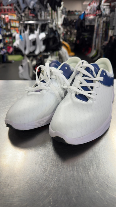 Vist Large View of Product Image Which is Used Mens Munsing Penguin Golf Shoes White Senior 10