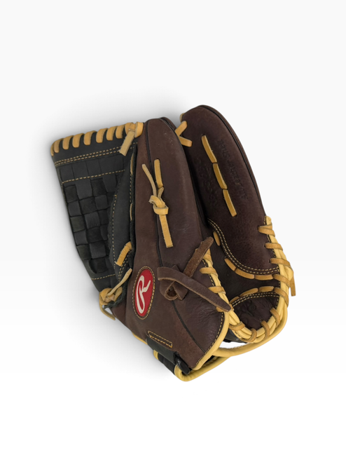 Vist Large View of Product Image Which is Used Rawlings RBG36BC BB/SB Glove RH Throw Brown 13 1/2"